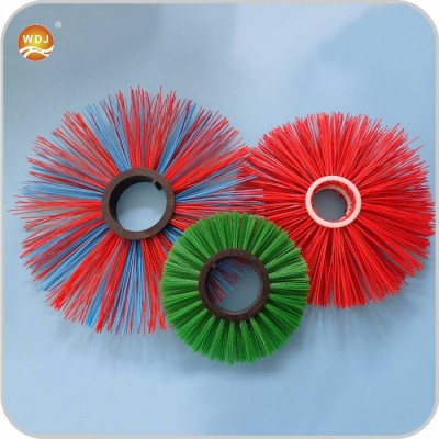 Pp Street Sweeper Broom Plastic Ring Flat Wafer Brush